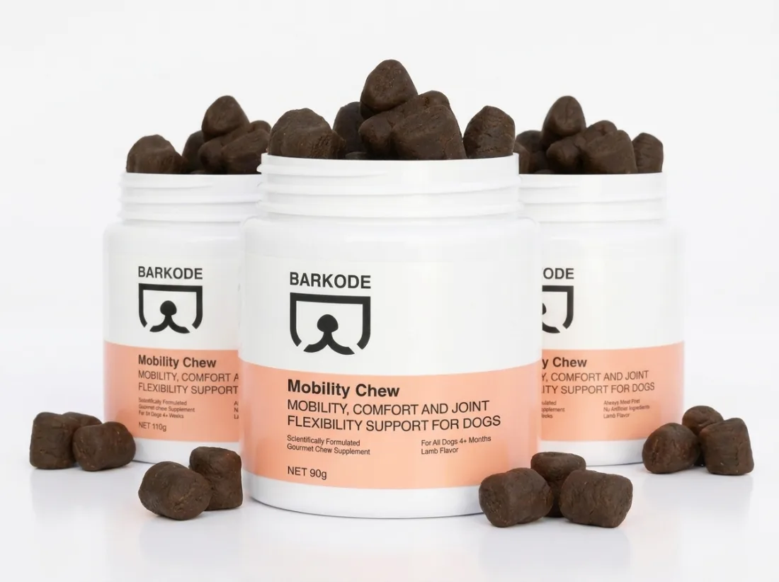Tre barattoli di Mobility Chew